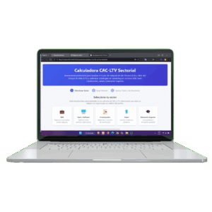 Calculadora CAC - LTV imagen portada laptop I'M Inbound Marketing
